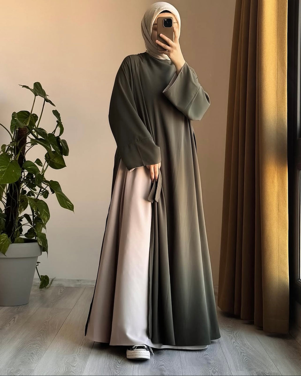 Ensemble “Sahara Olive” – 2 Pièces Élégantes