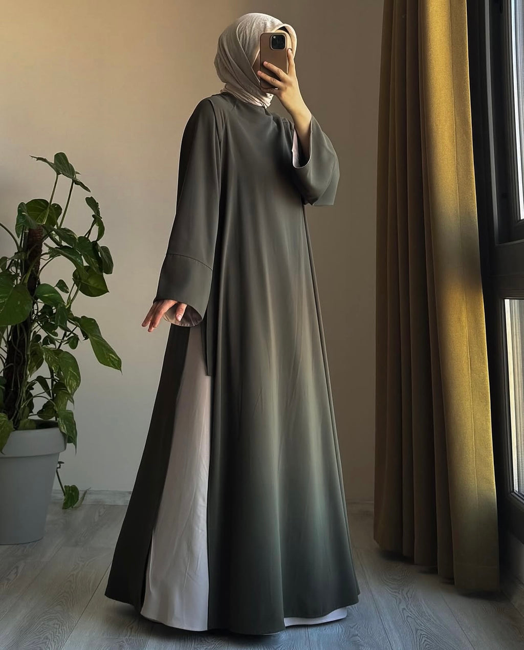 Ensemble “Sahara Olive” – 2 Pièces Élégantes