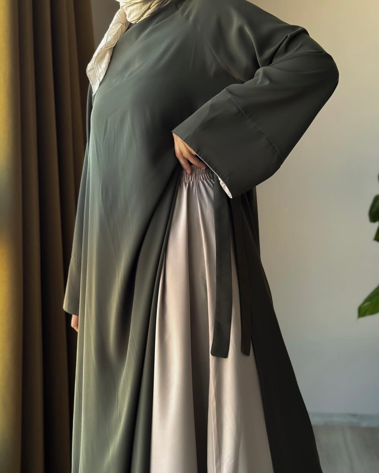 Ensemble “Sahara Olive” – 2 Pièces Élégantes