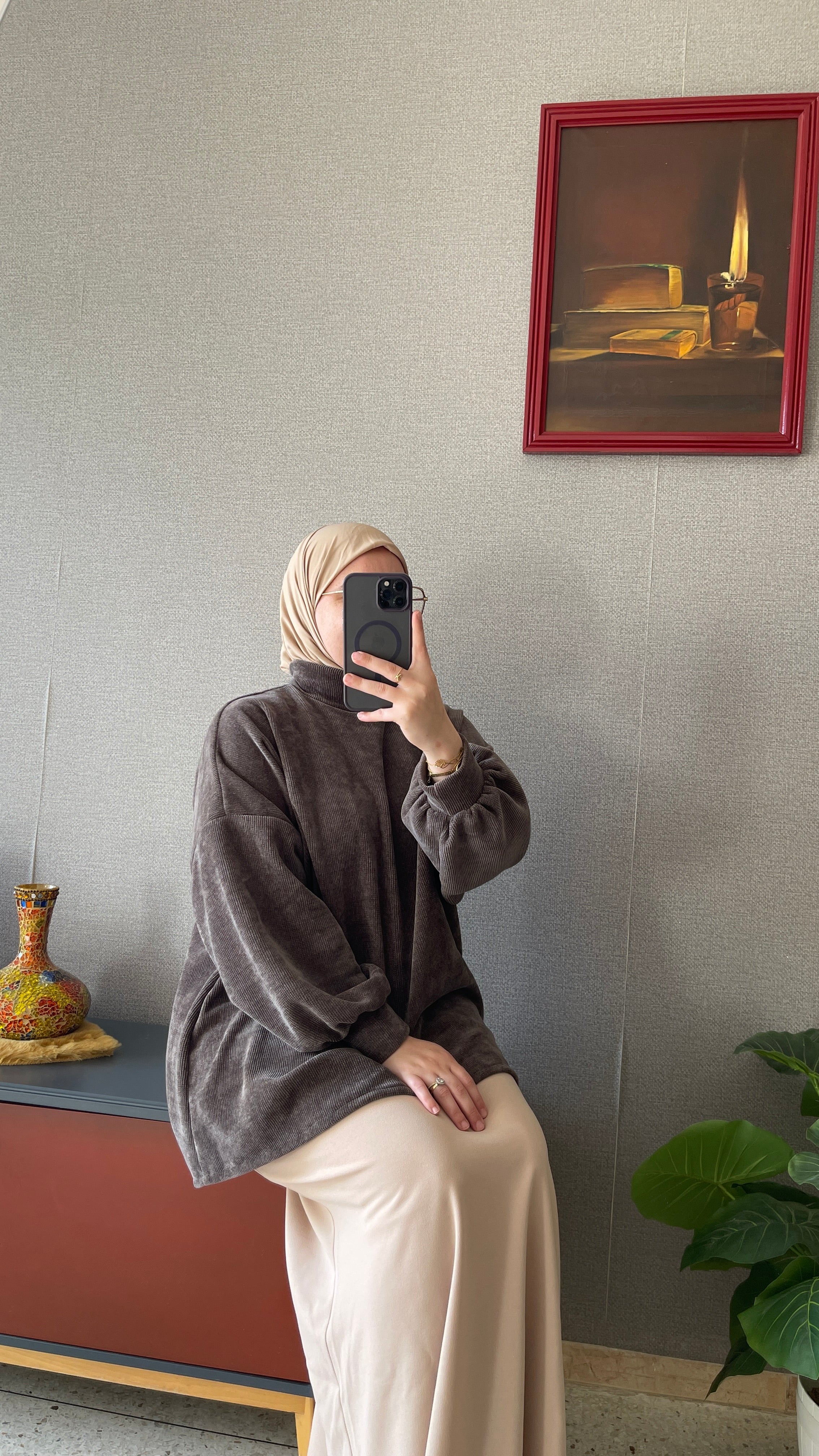 Pull Côtelé Chocolat