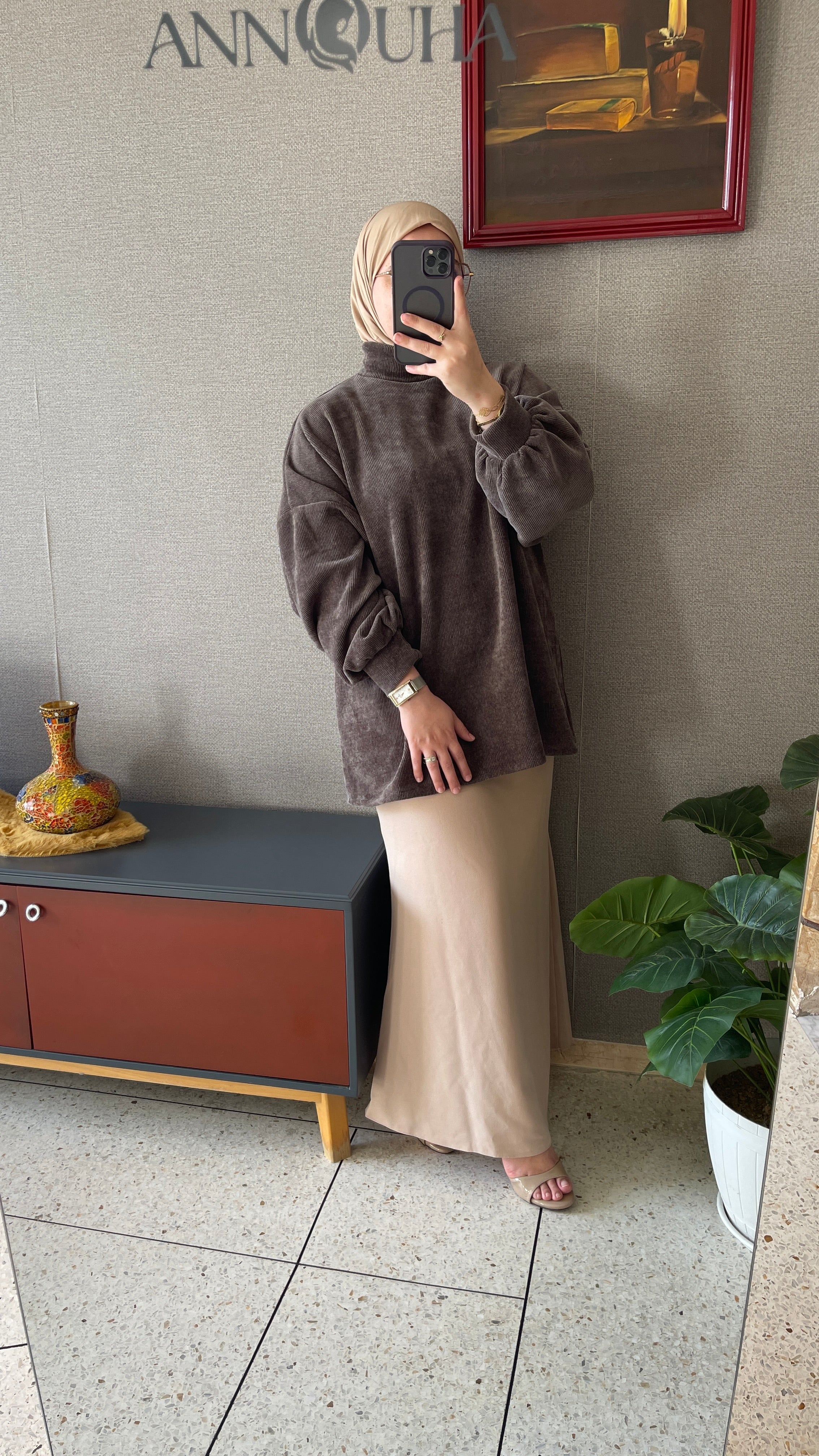 Pull Côtelé Chocolat