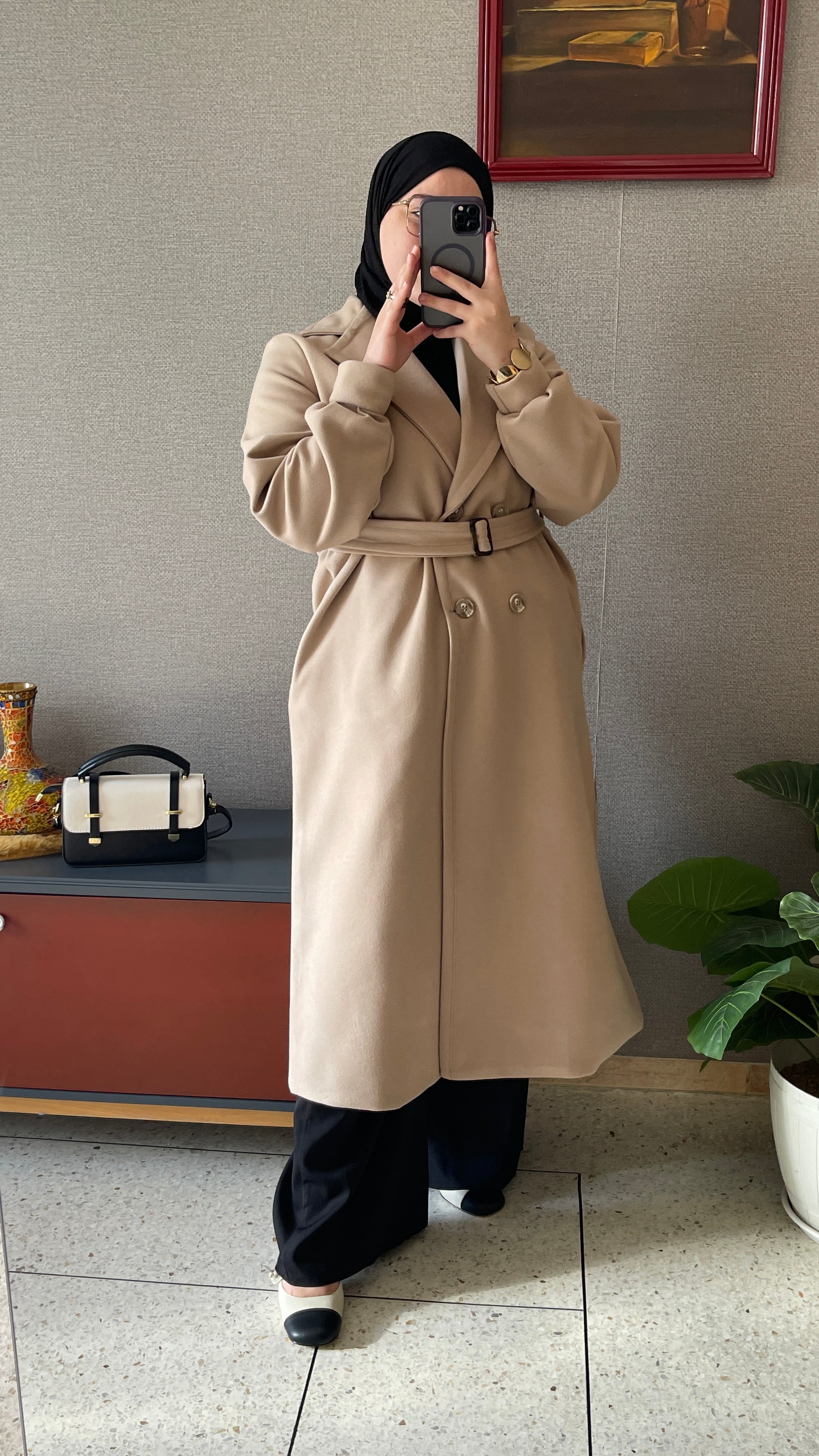 Manteau Élégance Beige